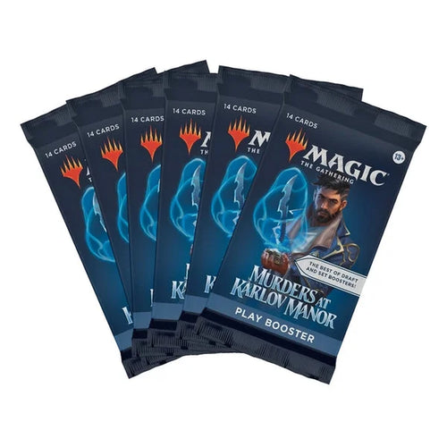 6 Packs MTG Play Booster Pack Lot MTG Murder at Karlov Manor