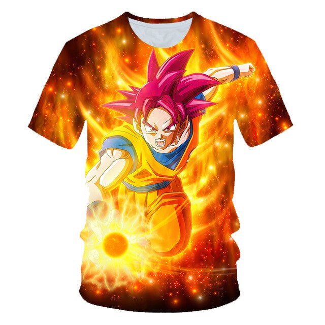 Cool Goku Dragon Ball Z 3d T Shirt Summer Hipster Short Sleeve Tee Tops Men/Women Anime DBZ Harajuk T-Shirts Homme Boys T shirt