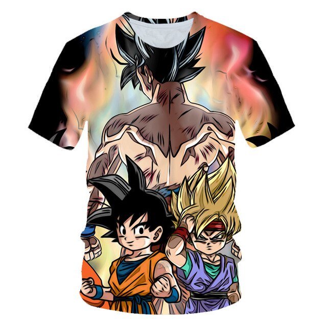 Cool Goku Dragon Ball Z 3d T Shirt Summer Hipster Short Sleeve Tee Tops Men/Women Anime DBZ Harajuk T-Shirts Homme Boys T shirt