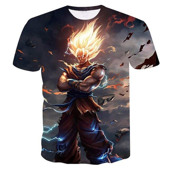 Dragon Ball DBZ Bulma Super Saiyan Vegeta T-shirt 3D Men Women Anime Kid Goku Goten Gohan T shirt Harajuku Summer Tee Shirts