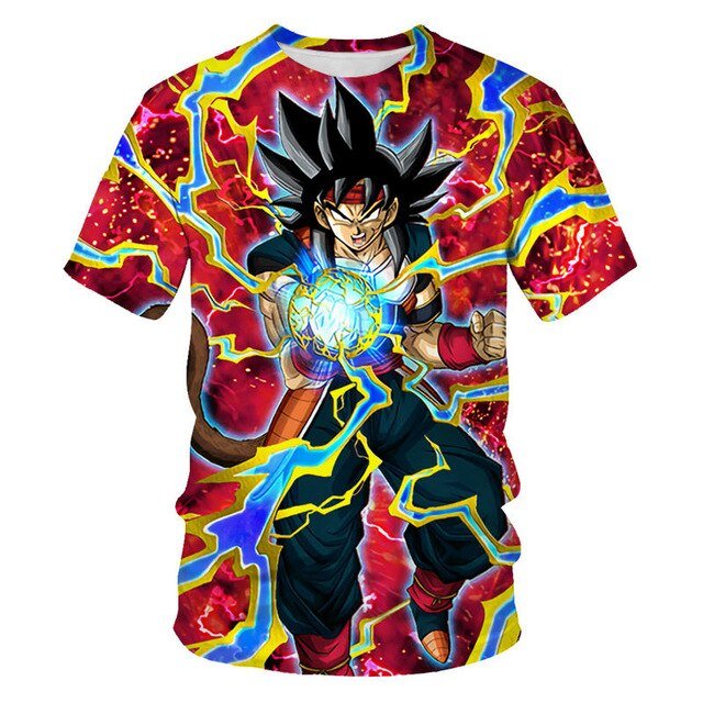Dragon Ball T Shirt Men Summer Dragon Ball Z super Son Goku Slim Fit Cosplay 3D T-Shirts Vegeta Cool Anime Style Tshirt Homme