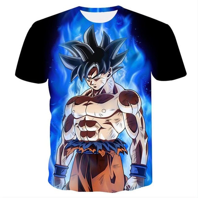 Dragon Ball Z Men's Summer T-shirts 3D Printing Super Saiyan Kid Black Zamasu Vegeta Jiren Dragonball T Shirt Tops Tees