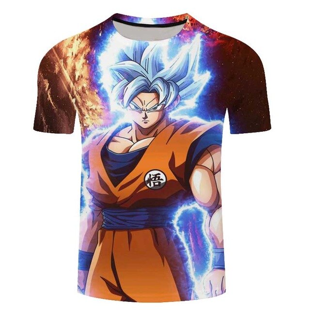 Goku Dragon Ball Z 3d T Shirt Summer Hipster Short Sleeve Tee Tops Men/Women Anime DBZ Harajuk T-Shirts Homme