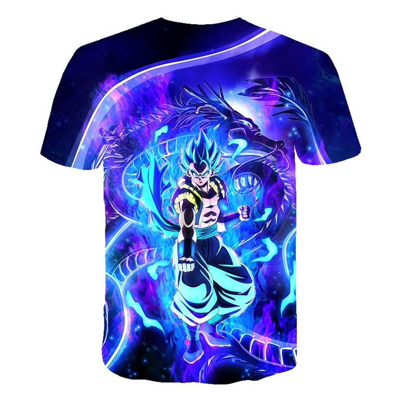 Dragon Ball Z Men's Summer T-shirts 3D Printing Super Saiyan Kid Black Zamasu Vegeta Jiren Dragonball T Shirt Tops Tees