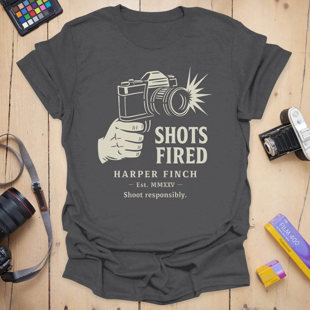Shoot Responsibly T-Shirta - Charcoal, 3XL